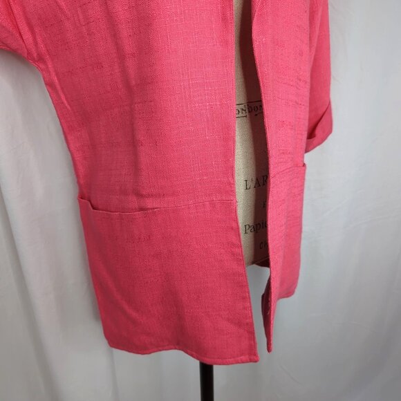 Vintage Claude Montana Mid Length Blazer Small Pink - Picture 4 of 9